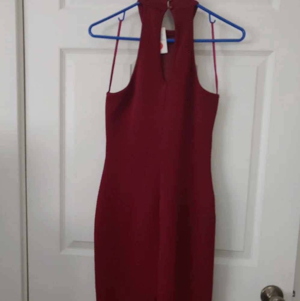 Jacquard textured bodycon mini dress - Picture 4 of 8